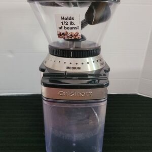 Cuisinart Coffee Grinder with Clear and Black Design